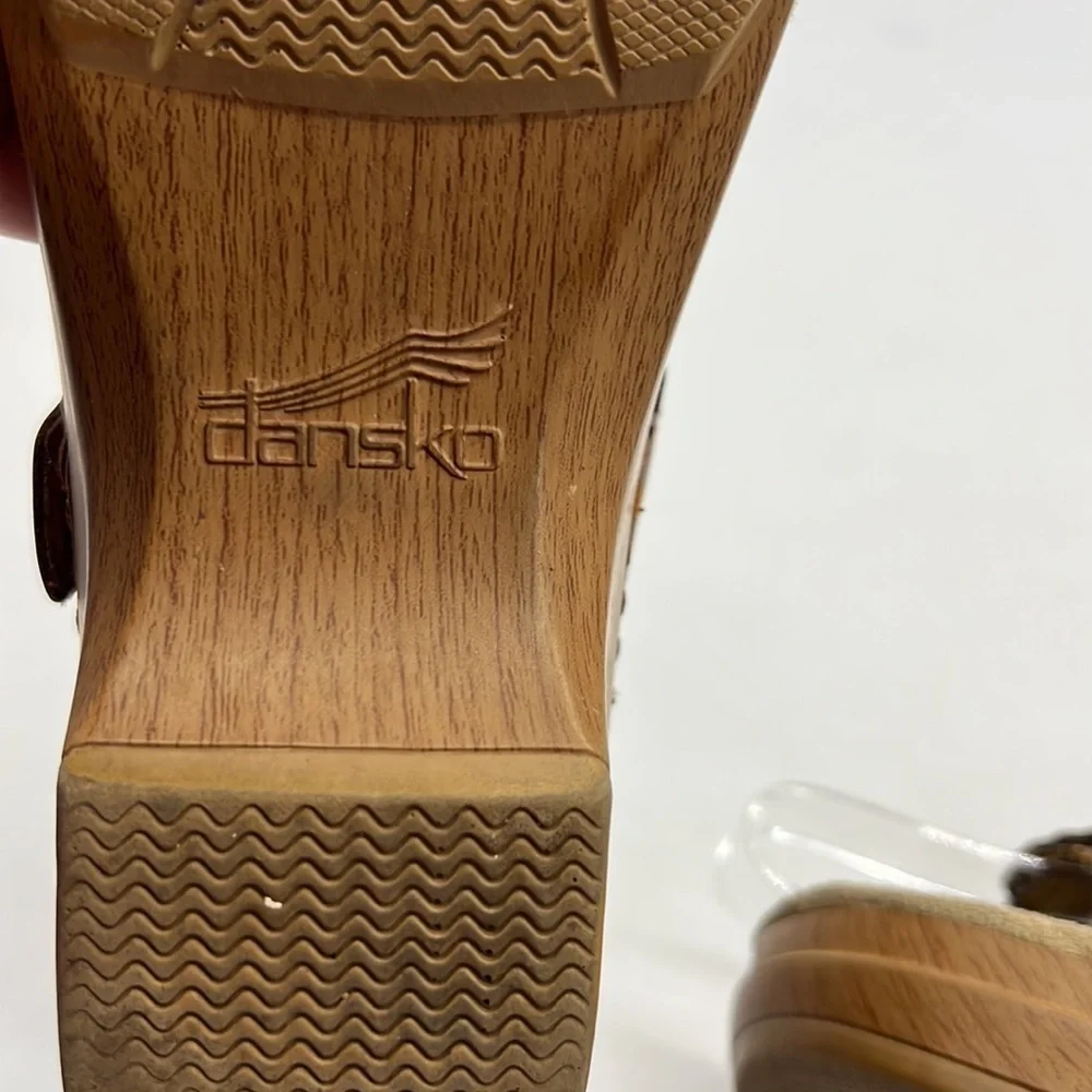 Dansko Brown Leather Slip on Sandals size EU 37